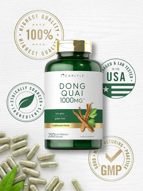 CARLYLE - Carlyle Dong Quai 1000Mg. 250 Capsulas - The Red Vitamin MX - Suplementos Alimenticios - {{ shop.shopifyCountryName }}