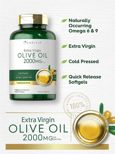 CARLYLE - Carlyle Olive Oil 2000Mg. 120 Capsulas Blandas - The Red Vitamin MX - Suplementos Alimenticios - {{ shop.shopifyCountryName }}