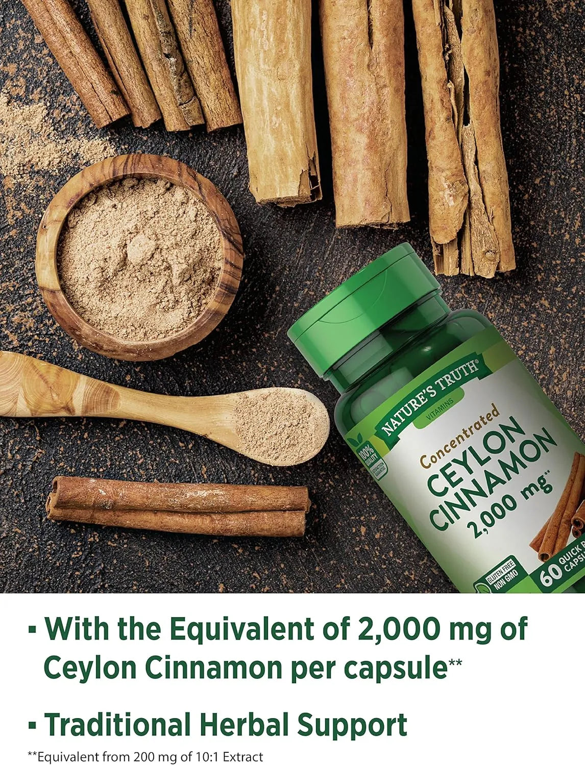 NATURE'S TRUTH - Nature's Truth Ceylon Cinnamon 2000Mg. 60 Capsulas - The Red Vitamin MX - Suplementos Alimenticios - {{ shop.shopifyCountryName }}