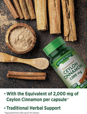 NATURE'S TRUTH - Nature's Truth Ceylon Cinnamon 2000Mg. 60 Capsulas - The Red Vitamin MX - Suplementos Alimenticios - {{ shop.shopifyCountryName }}