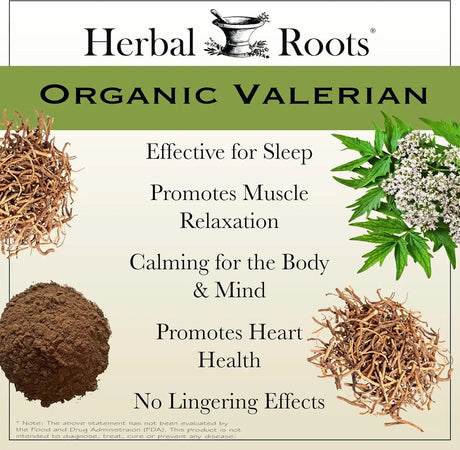 HERBAL ROOTS - Herbal Roots Pure Organic Valerian Root 900Mg. 60 Capsulas - The Red Vitamin MX - Suplementos Alimenticios - {{ shop.shopifyCountryName }}