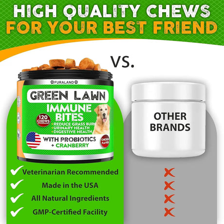 FURALAND - FURALAND Grass Burn Spot Chews for Dogs 120 Masticables - The Red Vitamin MX - Salud De Tracto Urinario Para Perros - {{ shop.shopifyCountryName }}