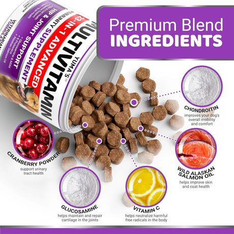YUMA'S - YUMA'S Dog Multivitamin Chewable with Glucosamine 170 Masticables - The Red Vitamin MX - Multivitamínicos Para Perros - {{ shop.shopifyCountryName }}