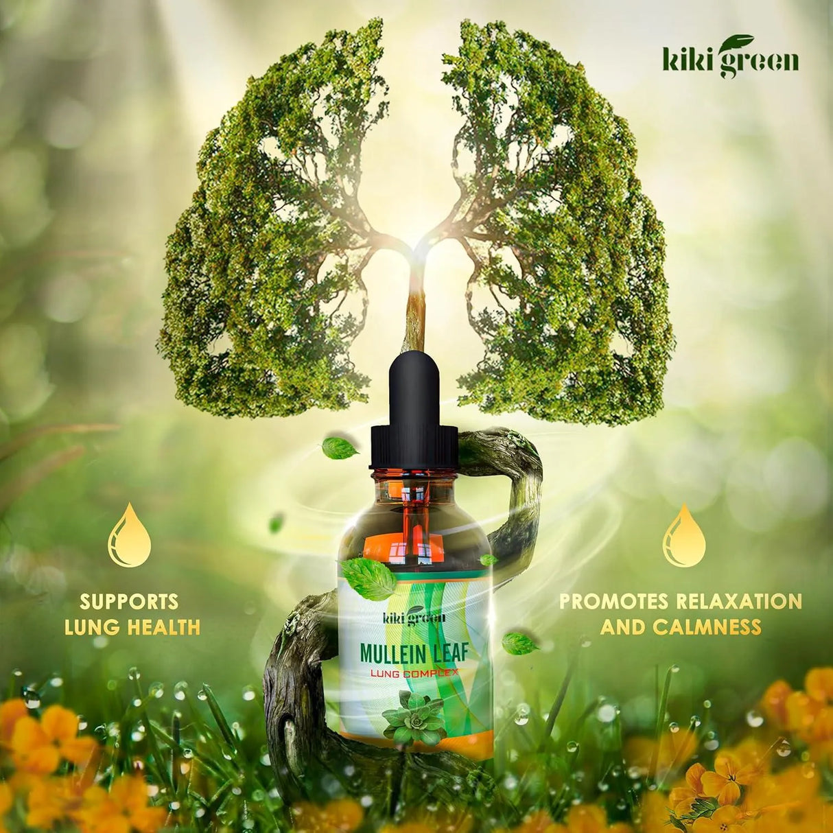 KIKI GREEN - KIKI Green Liquid Mullein Leaf Tincture 2 Fl.Oz. - The Red Vitamin MX - Suplementos Alimenticios - {{ shop.shopifyCountryName }}