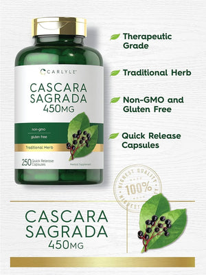 CARLYLE - Carlyle Cascara Sagrada 450Mg. 250 Capsulas - The Red Vitamin MX - Suplementos Alimenticios - {{ shop.shopifyCountryName }}