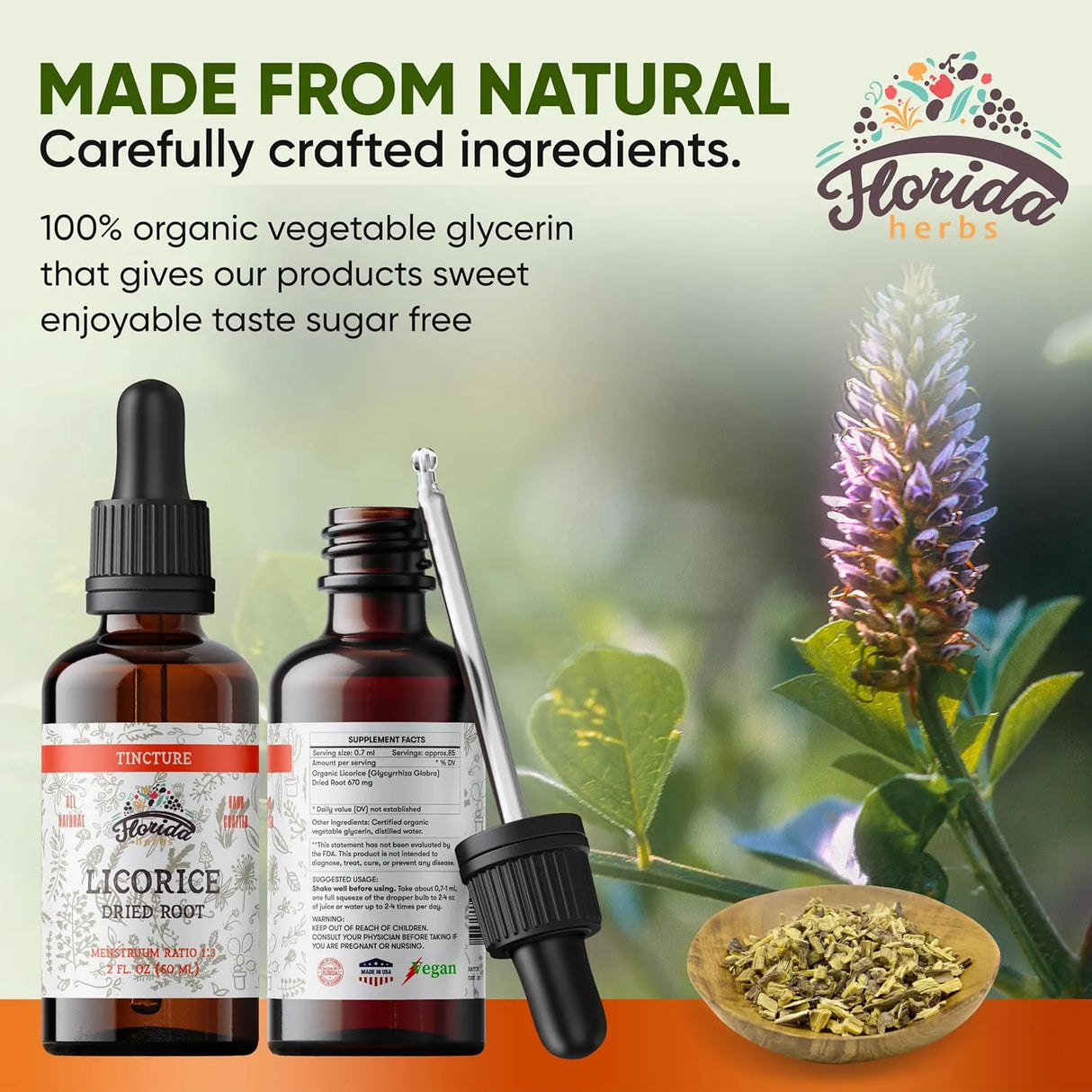 FLORIDA HERBS - Florida Herbs Licorice Tincture 2 Fl.Oz. - The Red Vitamin MX - Suplementos Alimenticios - {{ shop.shopifyCountryName }}