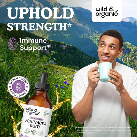 WILD & ORGANIC - Wild & Organic Echinacea Drops 4 Fl.Oz. - The Red Vitamin MX - Suplementos Alimenticios - {{ shop.shopifyCountryName }}
