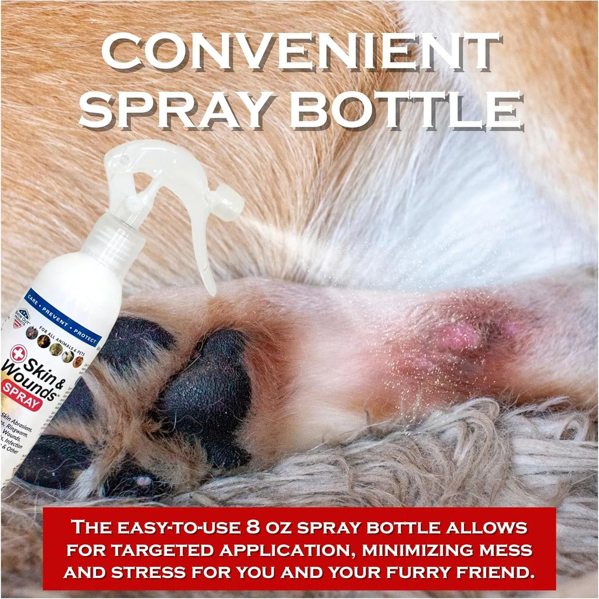SHOW OUT - Show Out Skin & Wounds Spray for Dogs & Cat 8 Fl.Oz. - The Red Vitamin MX - Remedios Para La Picazón De Perros - {{ shop.shopifyCountryName }}