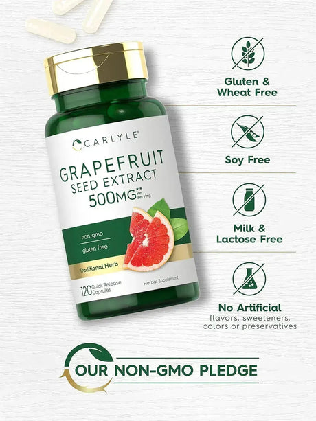 CARLYLE - Carlyle Grapefruit Seed Extract 500Mg. 120 Capsulas - The Red Vitamin MX - Suplementos Alimenticios - {{ shop.shopifyCountryName }}