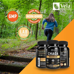 VELA NUTRITION - Vela’s Chaga Mushroom 1500Mg. 120 Capsulas - The Red Vitamin MX - Suplementos Alimenticios - {{ shop.shopifyCountryName }}