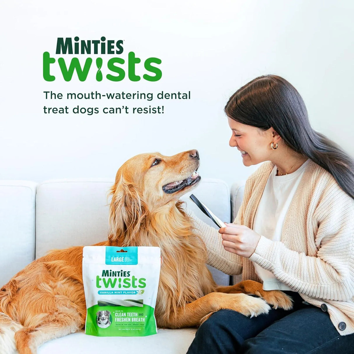 MINTIES - Minties Dental Twists for Dogs Medium/Large Dogs 680Gr. - The Red Vitamin MX - Cuidado Dental Para Perros - {{ shop.shopifyCountryName }}