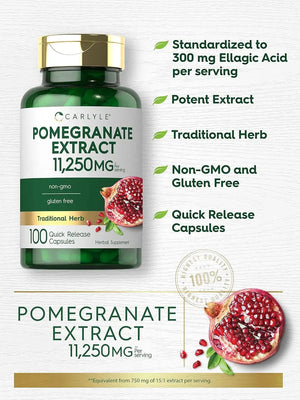 CARLYLE - Carlyle Pomegranate Extract 11,250Mg. 100 Capsulas - The Red Vitamin MX - Suplementos Alimenticios - {{ shop.shopifyCountryName }}