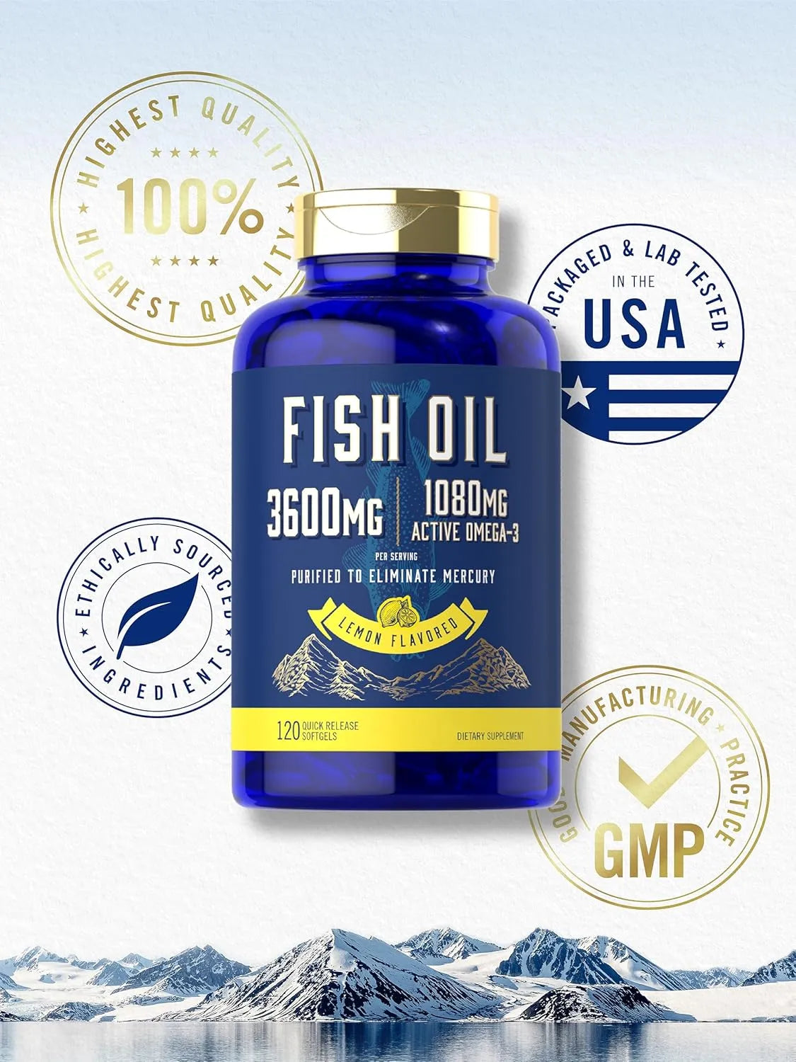 CARLYLE - Carlyle Fish Oil 3600Mg. 120 Capsulas Blandas - The Red Vitamin MX - Suplementos Alimenticios - {{ shop.shopifyCountryName }}