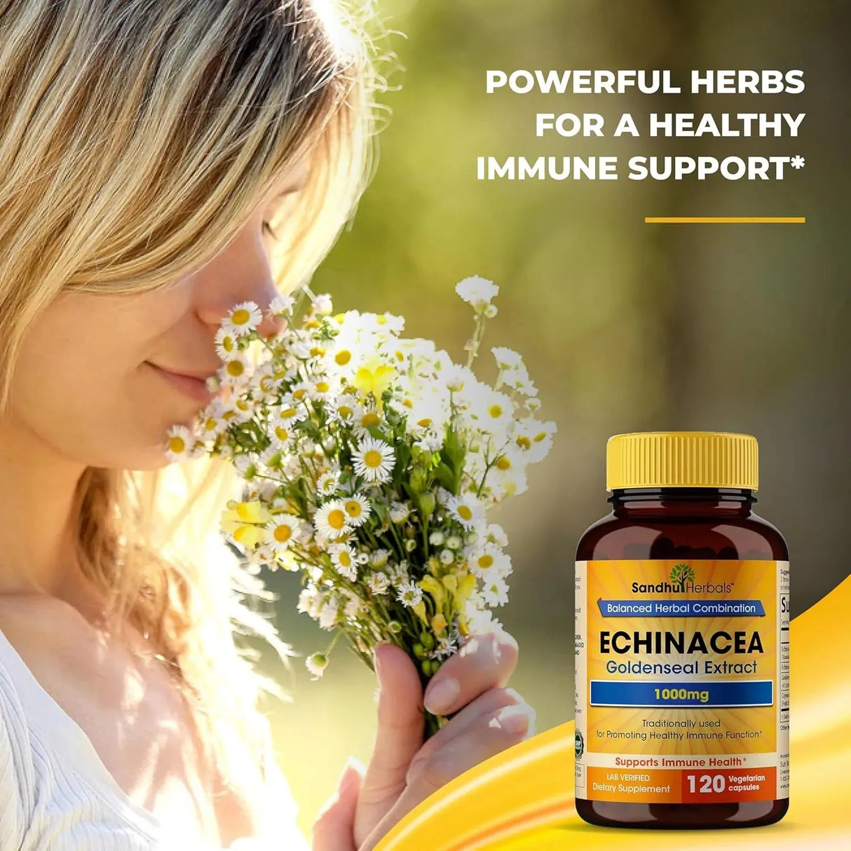 SANDHU HERBALS - Sandhu Herbals Echinacea Goldenseal 1000Mg. 120 Capsulas - The Red Vitamin MX - Suplementos Alimenticios - {{ shop.shopifyCountryName }}