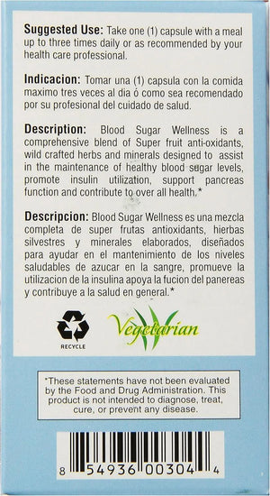 BIO NUTRITION - Bio Nutrition Blood Sugar Wellness 60 Capsulas - The Red Vitamin MX - Suplementos Alimenticios - {{ shop.shopifyCountryName }}