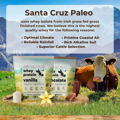 SANTA CRUZ PALEO - Santa Cruz Paleo Whey Protein Powder Grass Fed 20 Servicios Vanilla 538Gr. - The Red Vitamin MX - Suplementos Alimenticios - {{ shop.shopifyCountryName }}