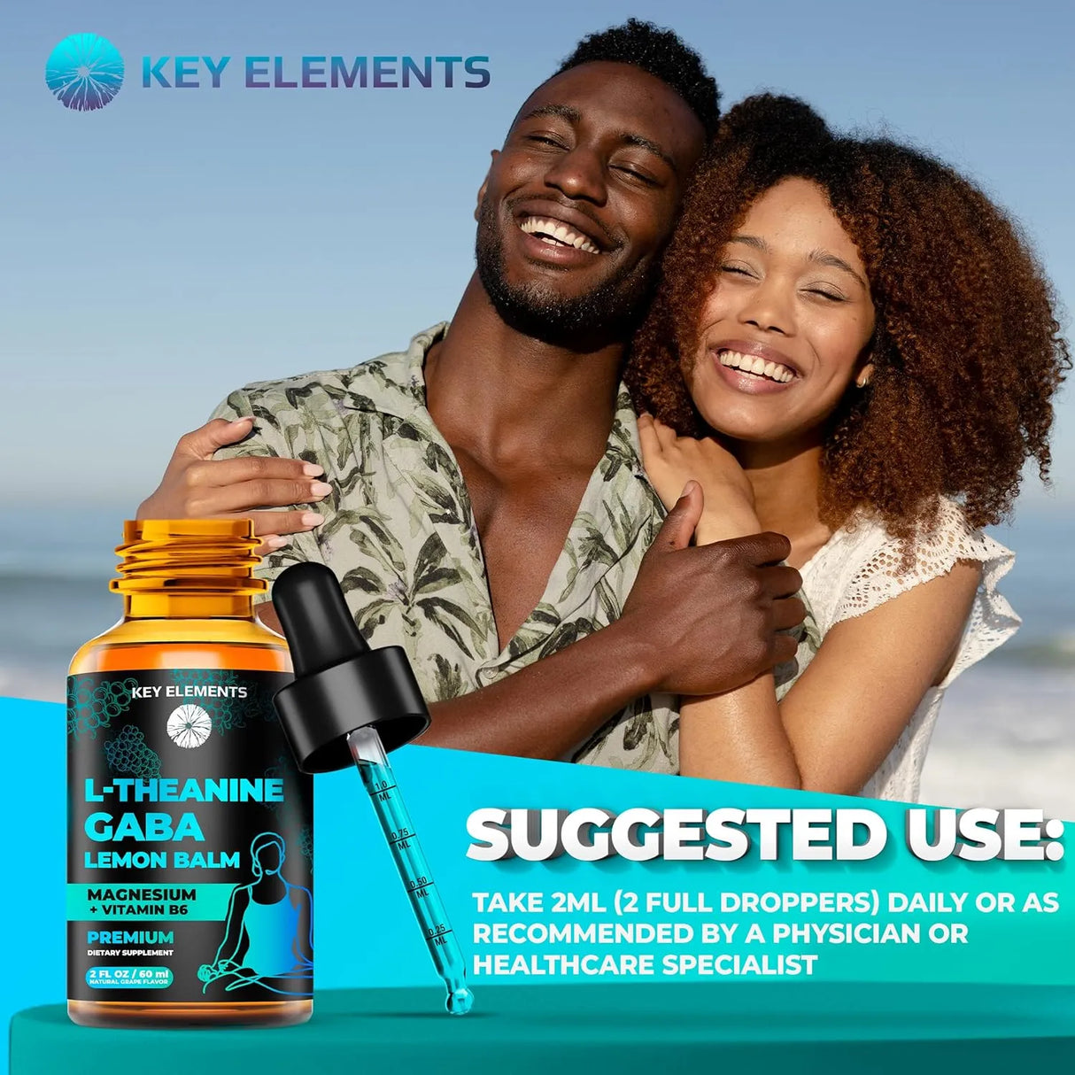 KEY ELEMENTS - Key Elements Liquid GABA with L Theanine 60Ml. - The Red Vitamin MX - Suplementos Alimenticios - {{ shop.shopifyCountryName }}