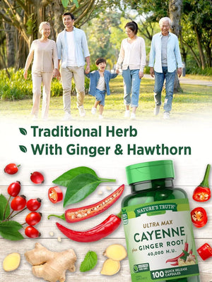 NATURE'S TRUTH - Nature's Truth Cayenne Pepper with Ginger Root 100 Capsulas - The Red Vitamin MX - Suplementos Alimenticios - {{ shop.shopifyCountryName }}