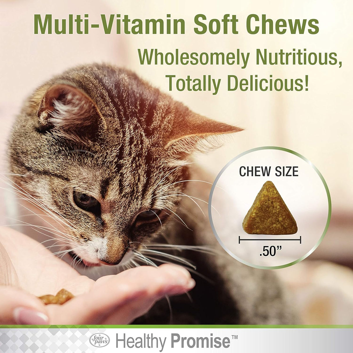 Four Paws Healthy Promise Cat Multivitamin Soft Chews 120 Masticables