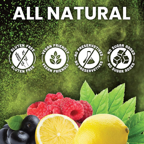 NATURAL VITAMINS - Natural Vitamins Natural Super Greens Powder 30 Servicios Citrus Berry 210Gr. - The Red Vitamin MX - Suplementos Alimenticios - {{ shop.shopifyCountryName }}