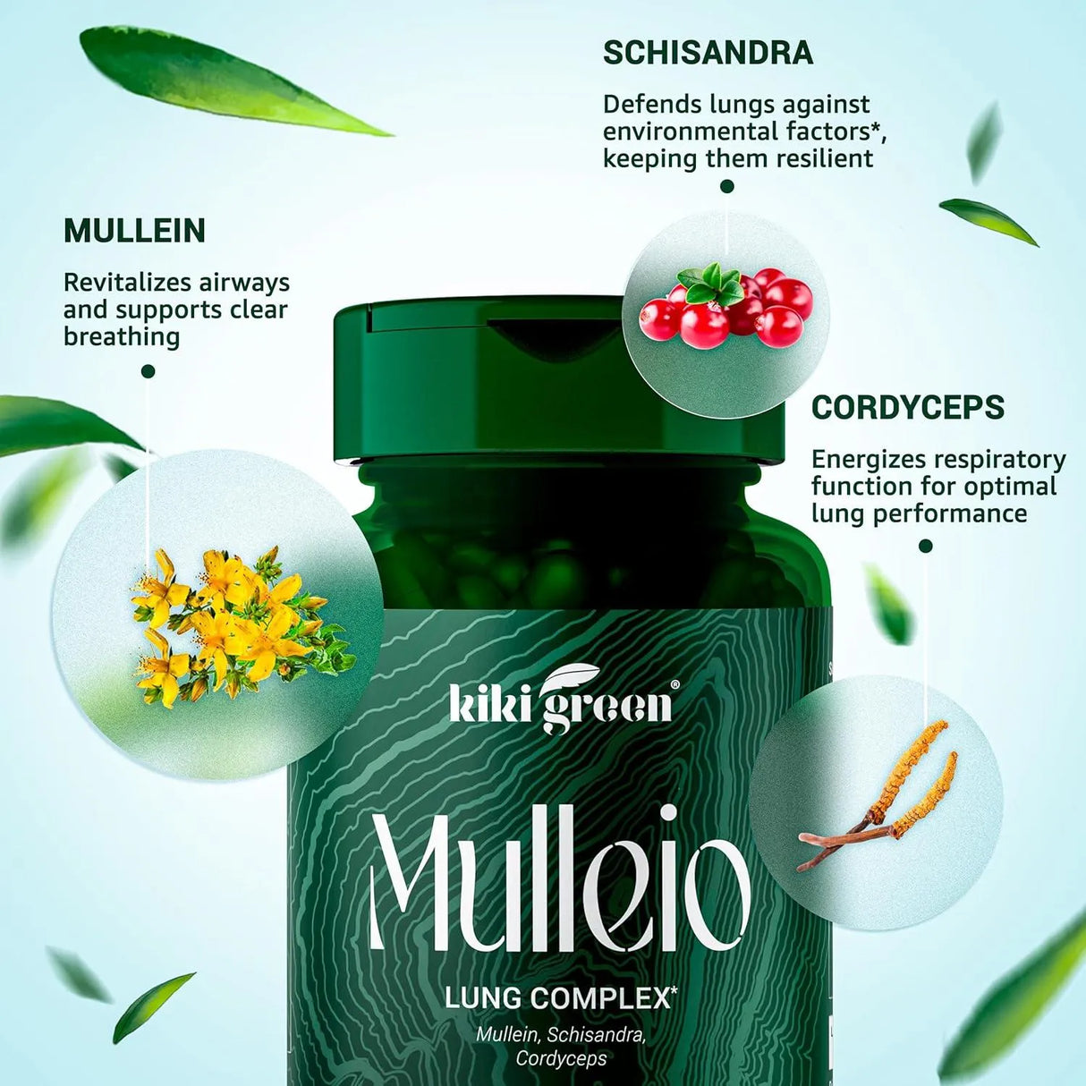 KIKI GREEN - KIKI Green MULLEIO Lung Health 90 Capsulas - The Red Vitamin MX - Suplementos Alimenticios - {{ shop.shopifyCountryName }}