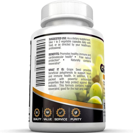 BRI NUTRITION - BRI Nutrition Grapeseed Extract 400Mg. 90 Capsulas - The Red Vitamin MX - Suplementos Alimenticios - {{ shop.shopifyCountryName }}