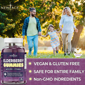 NEW AGE - NEW AGE Premium Elderberry Gummies 60 Gomitas 2 Pack - The Red Vitamin MX - Suplementos Alimenticios - {{ shop.shopifyCountryName }}