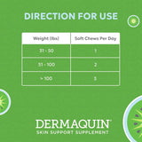 NUTRAMAX - Nutramax Dermaquin Skin Support for Large Dogs 31+ lbs 60 Masticables - The Red Vitamin MX - Remedios Para La Picazón De Perros - {{ shop.shopifyCountryName }}