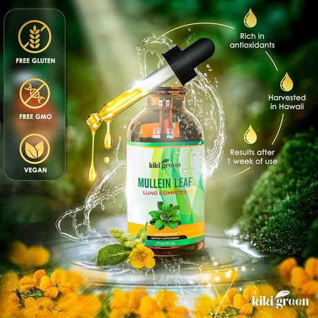 KIKI GREEN - KIKI Green Liquid Mullein Leaf Tincture 2 Fl.Oz. - The Red Vitamin MX - Suplementos Alimenticios - {{ shop.shopifyCountryName }}