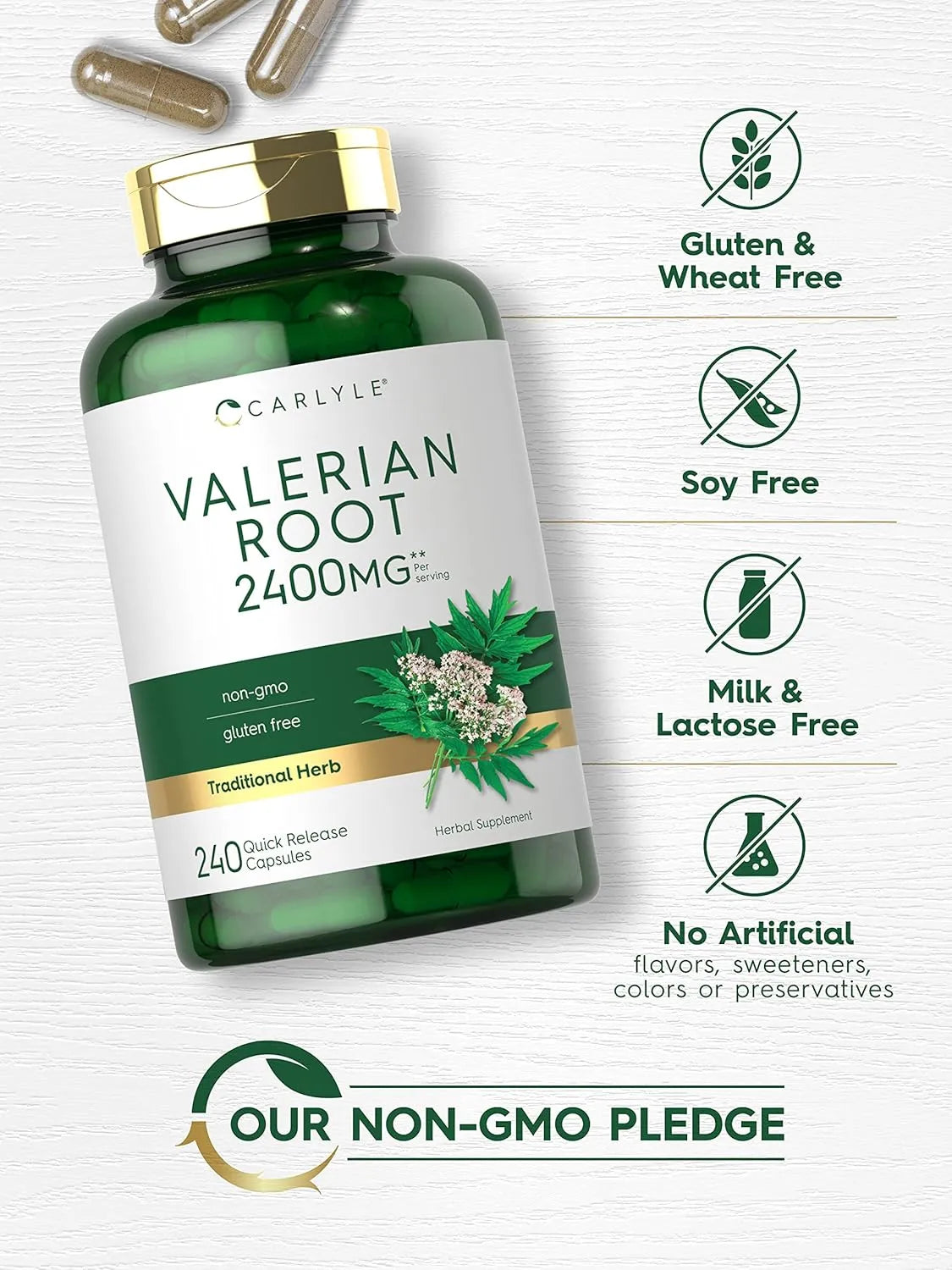 CARLYLE - Carlyle Valerian Root Capsules 2400Mg. 240 Capsulas - The Red Vitamin MX - Suplementos Alimenticios - {{ shop.shopifyCountryName }}