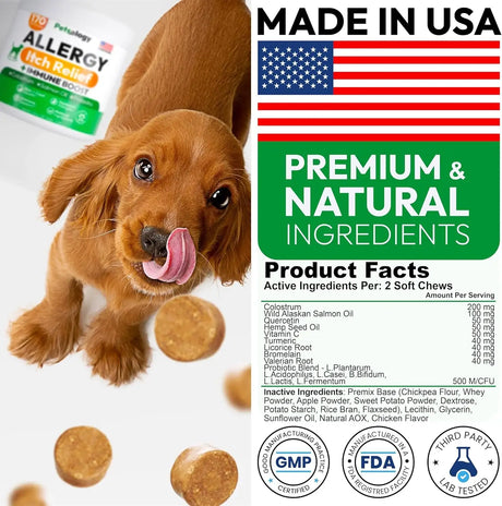 PETSOLOGY - Petsology Dog Allergy Relief Chews 170 Masticables - The Red Vitamin MX - Remedios Para La Picazón De Perros - {{ shop.shopifyCountryName }}