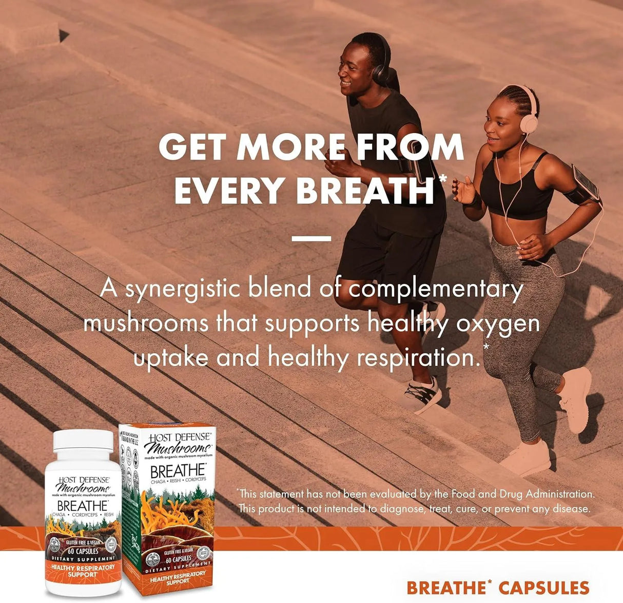 HOST DEFENSE - Host Defense Breathe Immune & Respiratory Support 60 Capsulas - The Red Vitamin MX - Suplementos Alimenticios - {{ shop.shopifyCountryName }}