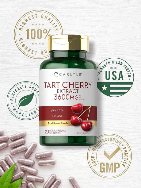 CARLYLE - Carlyle Tart Cherry Extract 3600Mg. 200 Capsulas - The Red Vitamin MX - Suplementos Alimenticios - {{ shop.shopifyCountryName }}