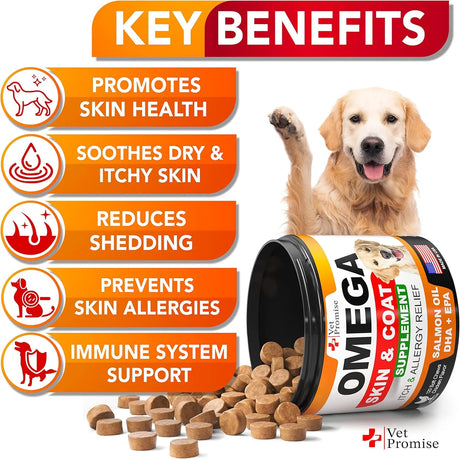 VET PROMISE - Vet Promise Omega 3 for Dogs 120 Masticables - The Red Vitamin MX - Aceite De Pescado Para Perros - {{ shop.shopifyCountryName }}