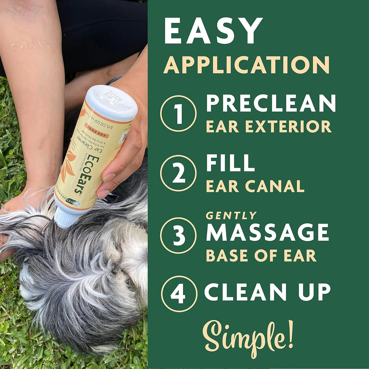 VET ORGANICS - Vet Organics EcoEars Dog Ear Cleaner Solution 8 Fl.Oz. 2 Pack - The Red Vitamin MX - Cuidado Del Oído De Perros - {{ shop.shopifyCountryName }}