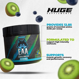 HUGE SUPPLEMENTS - Huge EAA Essential Amino Acids Powder 30 Servicios Kiwi Blueberry 521Gr. - The Red Vitamin MX - Suplementos Alimenticios - {{ shop.shopifyCountryName }}