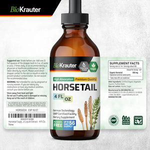 BIOKRAUTER - BIO KRAUTER Horsetail Tincture 4 Fl.Oz. - The Red Vitamin MX - Suplementos Alimenticios - {{ shop.shopifyCountryName }}