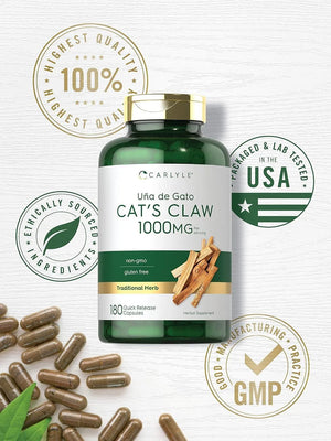 CARLYLE - Carlyle Cat's Claw 1000Mg. 180 Capsulas - The Red Vitamin MX - Suplementos Alimenticios - {{ shop.shopifyCountryName }}