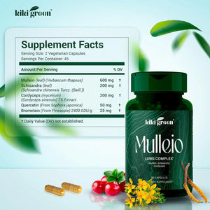 KIKI GREEN - KIKI Green MULLEIO Lung Health 90 Capsulas - The Red Vitamin MX - Suplementos Alimenticios - {{ shop.shopifyCountryName }}