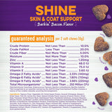 Wellness Barkin' Bacon Flavored Soft Chew Skin & Coat 45 Masticables