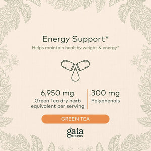 GAIA HERBS - Gaia Herbs Green Tea 60 Capsulas - The Red Vitamin MX - Suplementos Alimenticios - {{ shop.shopifyCountryName }}