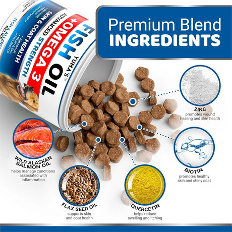 YUMA'S - YUMA'S Omega 3 Fish Oil for Dogs Chicken Flavor 170 Masticables - The Red Vitamin MX - Aceite De Pescado Para Perros - {{ shop.shopifyCountryName }}