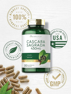 CARLYLE - Carlyle Cascara Sagrada 450Mg. 250 Capsulas - The Red Vitamin MX - Suplementos Alimenticios - {{ shop.shopifyCountryName }}