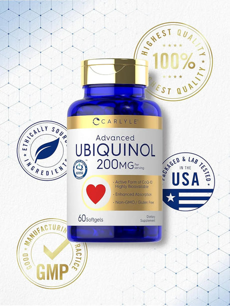 CARLYLE - Carlyle Ubiquinol 200Mg. 60 Capsulas Blandas - The Red Vitamin MX - Suplementos Alimenticios - {{ shop.shopifyCountryName }}
