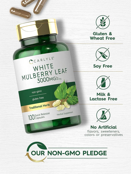 CARLYLE - Carlyle Mulberry Leaf Extract 3000Mg. 100 Capsulas - The Red Vitamin MX - Suplementos Alimenticios - {{ shop.shopifyCountryName }}