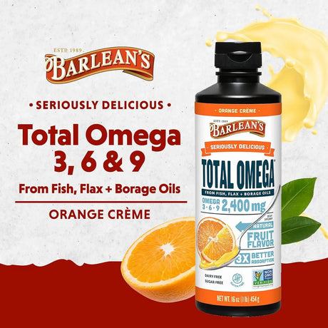 BARLEAN´S - Barlean's Total Omega 3 Fish Oil Liquid 16 Oz. - The Red Vitamin MX - Suplementos Alimenticios - {{ shop.shopifyCountryName }}