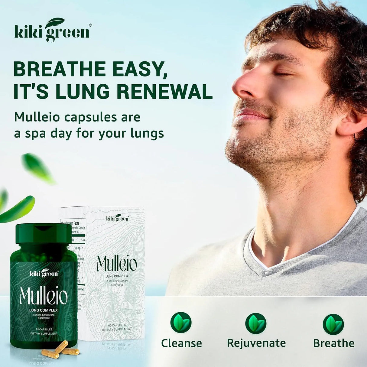 KIKI GREEN - KIKI Green MULLEIO Lung Health 90 Capsulas - The Red Vitamin MX - Suplementos Alimenticios - {{ shop.shopifyCountryName }}