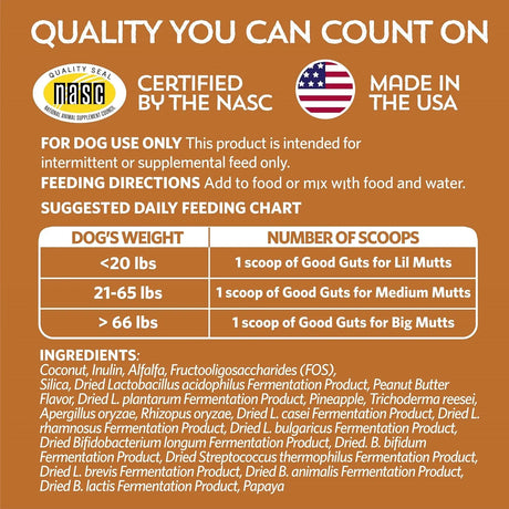 FIDOBIOTICS - Fidobiotics Good Guts for Medium Mutts Probiotic for Dogs 30 Dias - The Red Vitamin MX - Probióticos Para Perros - {{ shop.shopifyCountryName }}