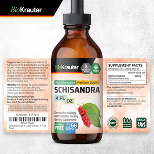 BIOKRAUTER - BIO KRAUTER Schisandra Berry Drops 4 Fl.Oz. - The Red Vitamin MX - Suplementos Alimenticios - {{ shop.shopifyCountryName }}