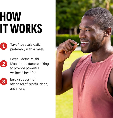 FORCE FACTOR - Force Factor Reishi Mushroom 600Mg. 100 Capsulas - The Red Vitamin MX - Suplementos Alimenticios - {{ shop.shopifyCountryName }}